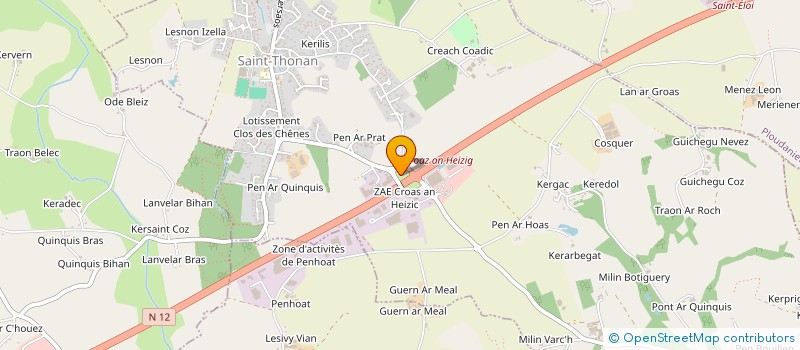 localisation de l'entreprise CELTIC GLOBAL SERVICES  GUIPAVAS