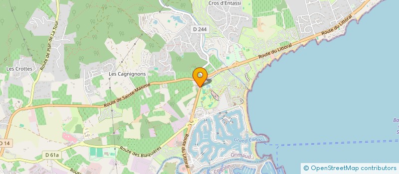 localisation de l'entreprise CELTIC INVEST  GRIMAUD