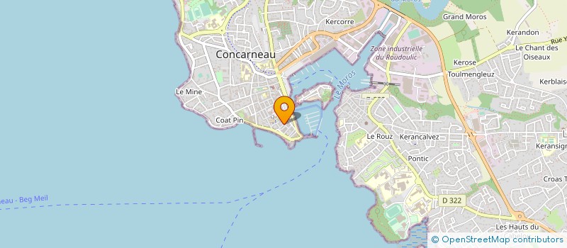 localisation de l'entreprise CELTIC'TRAIN à CONCARNEAU