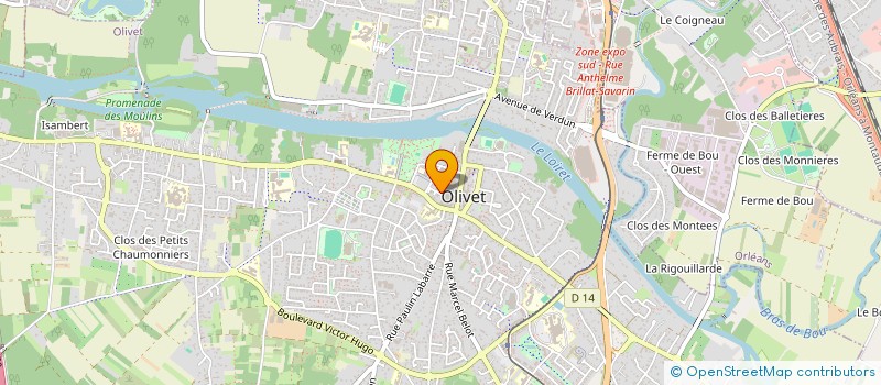 localisation de l'entreprise CELTIKA à OLIVET