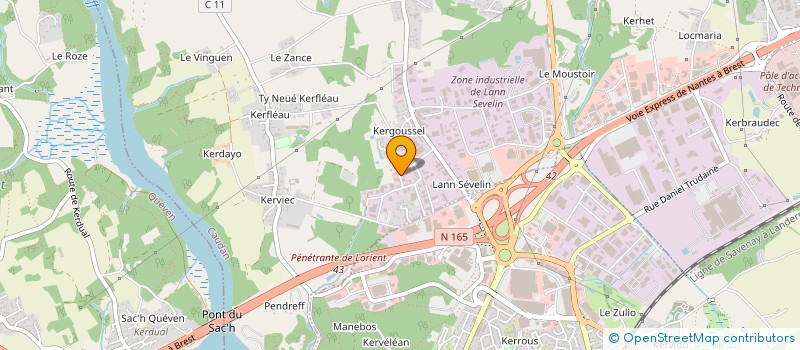 localisation de l'entreprise CELTIS ENVIRONNEMENT à CAUDAN