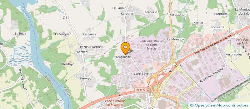 localisation de l'entreprise CELTISMAR  CAUDAN