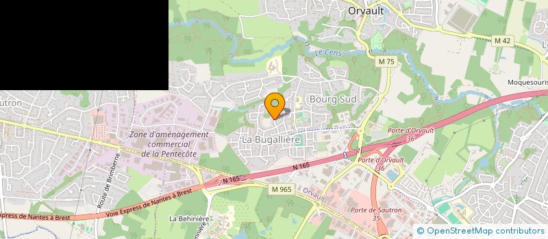 localisation de l'entreprise CELTOMANIA à ORVAULT