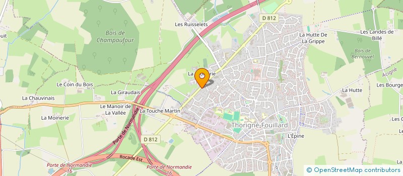 localisation de l'entreprise CELTYCREP  THORIGNE-FOUILLARD