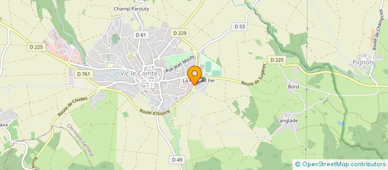 localisation de l'entreprise CELY CUIR à VIC-LE-COMTE