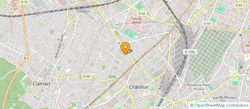 localisation de l'entreprise CELY FAMILY  CHATILLON