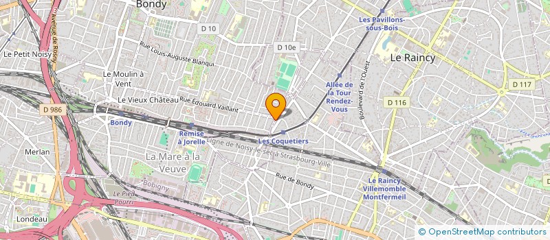 localisation de l'entreprise CELYA  BONDY