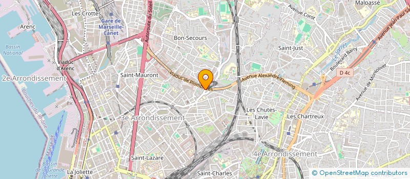 localisation de l'entreprise CELYA.B à MARSEILLE