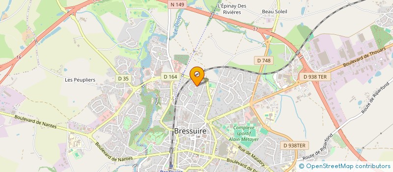 localisation de l'entreprise CELYAN  BRESSUIRE