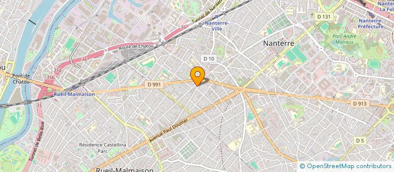 localisation de l'entreprise CELYSCA  NANTERRE