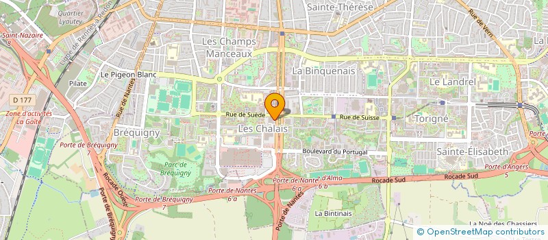 localisation de l'entreprise CEM à RENNES