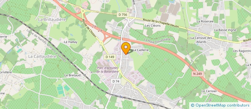 localisation de l'entreprise CEM  LA HAIE-FOUASSIERE