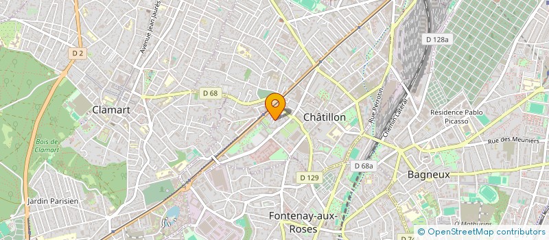 localisation de l'entreprise CEM  CHATILLON