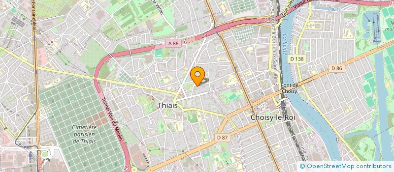 localisation de l'entreprise CEM à THIAIS