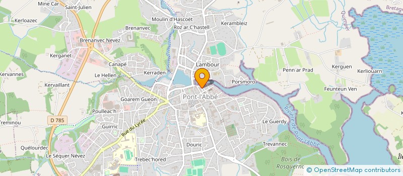 localisation de l'entreprise CEM à QUIMPER