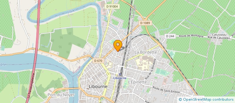 localisation de l'entreprise CEM  LIBOURNE