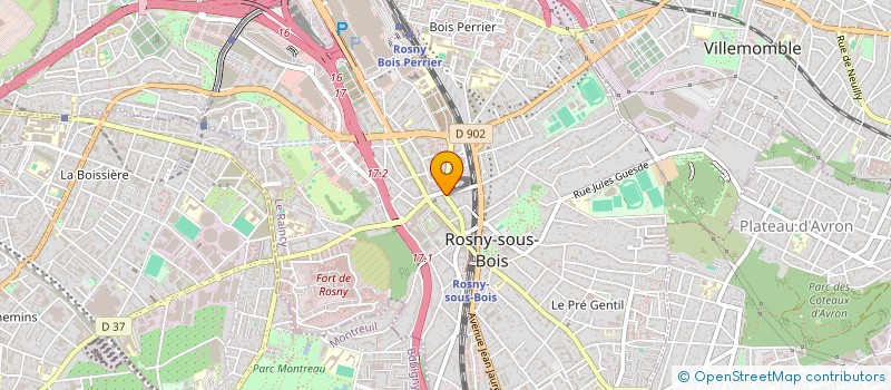 localisation de l'entreprise CEM à ROSNY-SOUS-BOIS