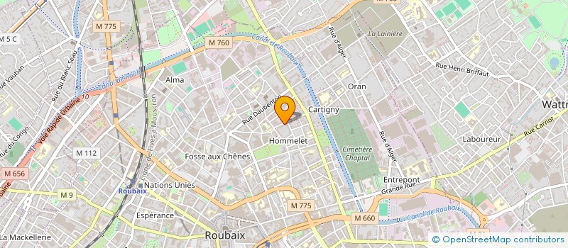 localisation de l'entreprise CEM BARBER SHOP  ROUBAIX