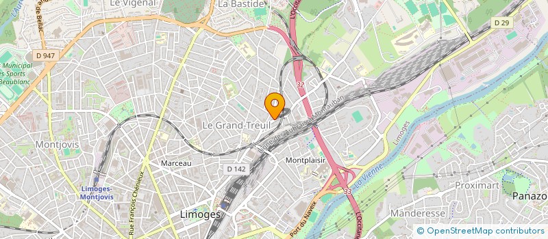 localisation de l'entreprise CEM BOIS à LIMOGES