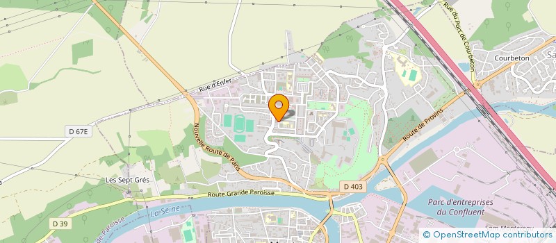 localisation de l'entreprise CEM BTP à MONTEREAU-FAULT-YONNE