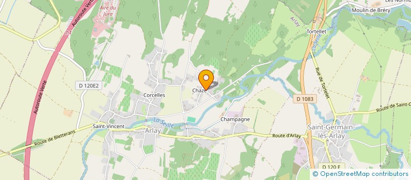 localisation de l'entreprise CEM MAUBLAN  ARLAY