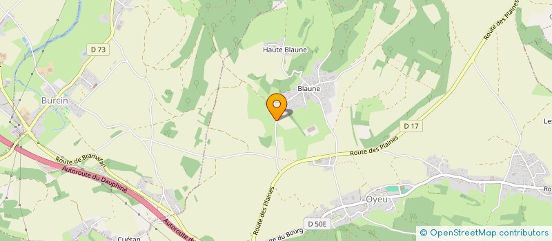 localisation de l'entreprise CEM TOITURE INDUSTRIELLE  OYEU