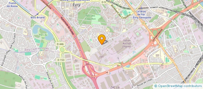 localisation de l'entreprise CEMA  EVRY-COURCOURONNES