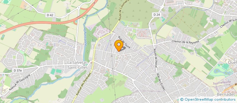 localisation de l'entreprise CEMA  LA SALVETAT-SAINT-GILLES