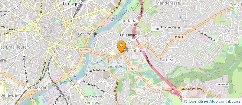 localisation de l'entreprise CEMA à LIMOGES