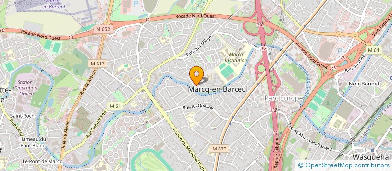 localisation de l'entreprise CEMAFECO  MARCQ-EN-BARUL