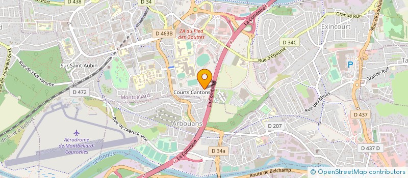 localisation de l'entreprise CEMAG GROUPE  MONTBELIARD