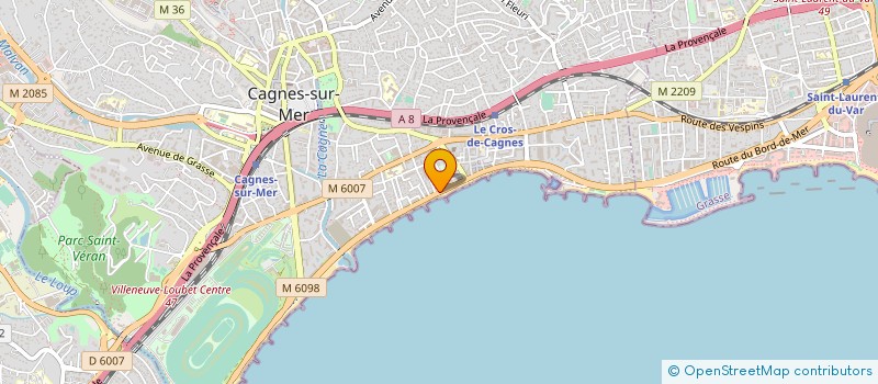localisation de l'entreprise CEMANEL  CAGNES-SUR-MER