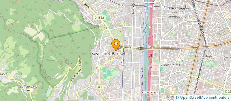 localisation de l'entreprise CEMAP-GEOMETRES EXPERTS à SEYSSINET-PARISET