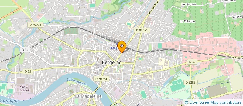 localisation de l'entreprise CEMARA à BERGERAC