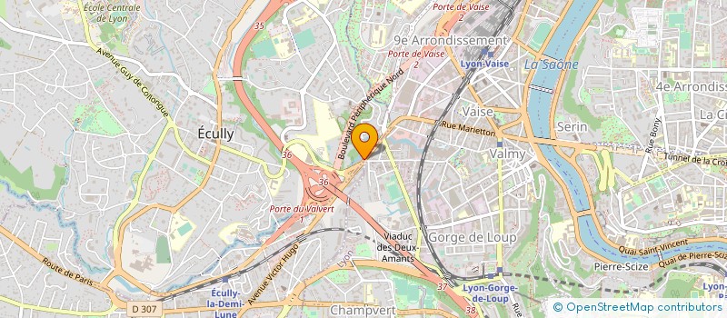 localisation de l'entreprise CEMARO  ECULLY