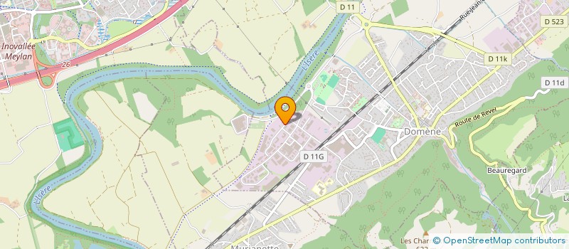 localisation de l'entreprise CEMASEV à DOMENE