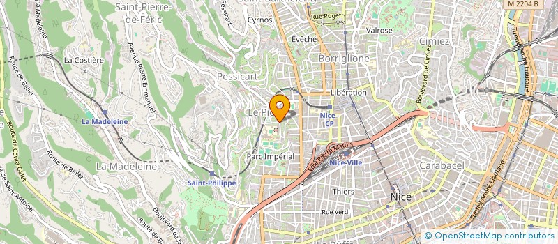 localisation de l'entreprise CEMAT  NICE