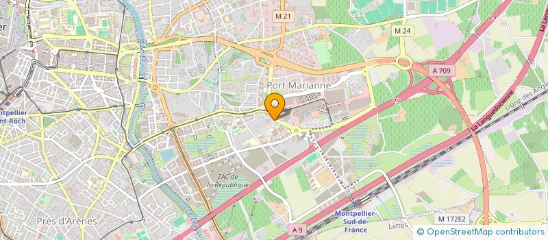 localisation de l'entreprise CEMATER - ASSOCIATION DES ENTREPRISES DE LA FILIERE DES ENERGIES RENOUVELABLES ET DE LA CONSTRUCTION DURABLE à MONTPELLIER