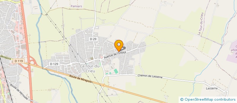 localisation de l'entreprise CEMATO à LA TOUR-DU-CRIEU