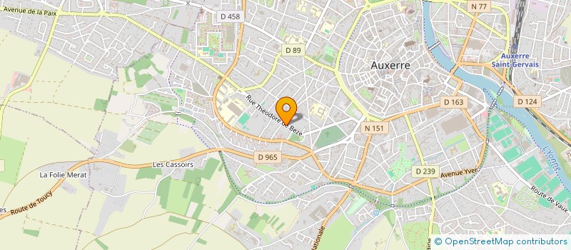 localisation de l'entreprise CEMAVI LIBERTE à AUXERRE