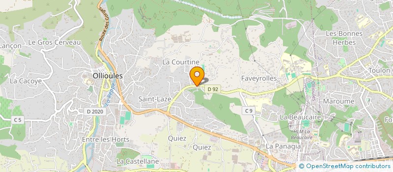 localisation de l'entreprise CEMAX  OLLIOULES