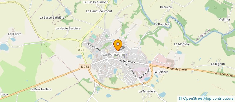 localisation de l'entreprise CEMAX  LA ROMAGNE