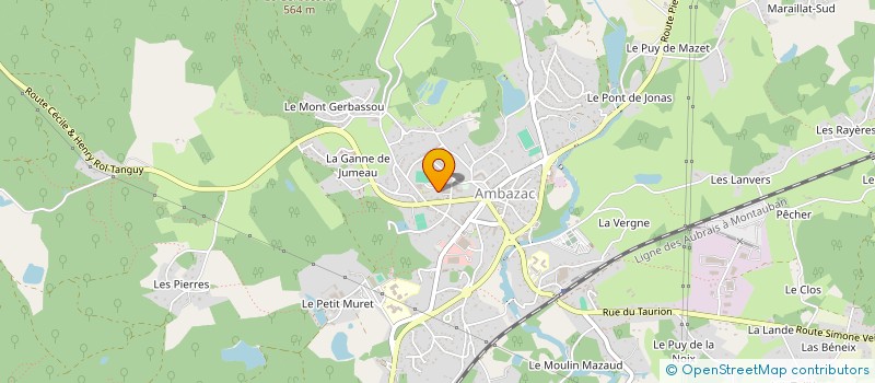 localisation de l'entreprise CEMAX IMMO  AMBAZAC