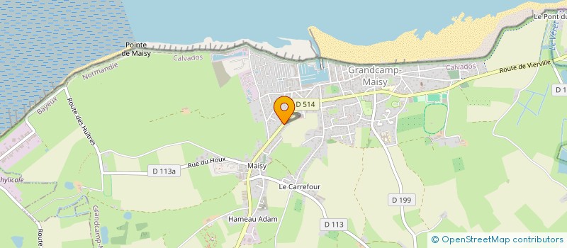 localisation de l'entreprise CEMCADIS  GRANDCAMP-MAISY