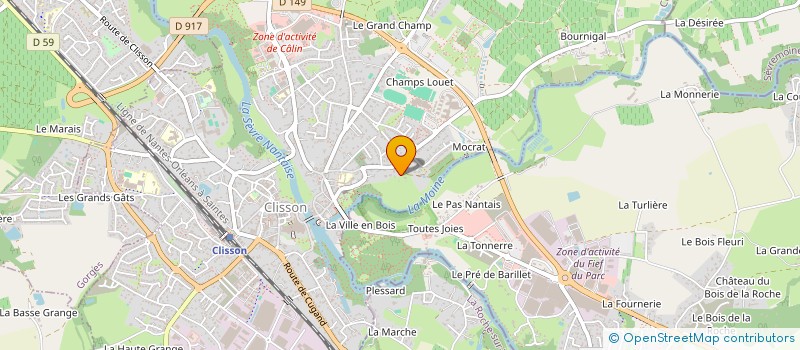 localisation de l'entreprise CEME FINANCE à CLISSON