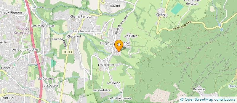 localisation de l'entreprise CEMENELUM  PUGNY-CHATENOD