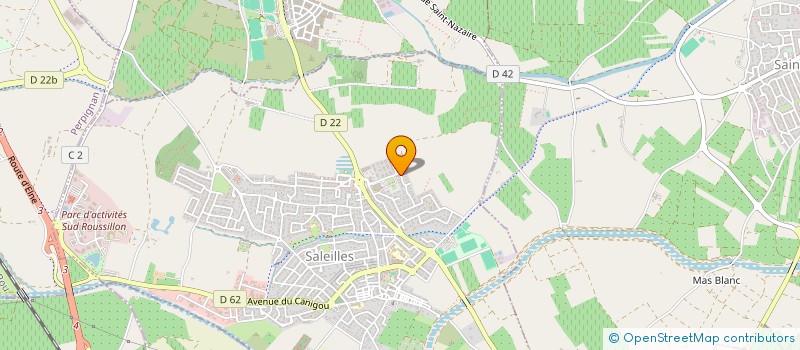 localisation de l'entreprise CEMENT  SALEILLES