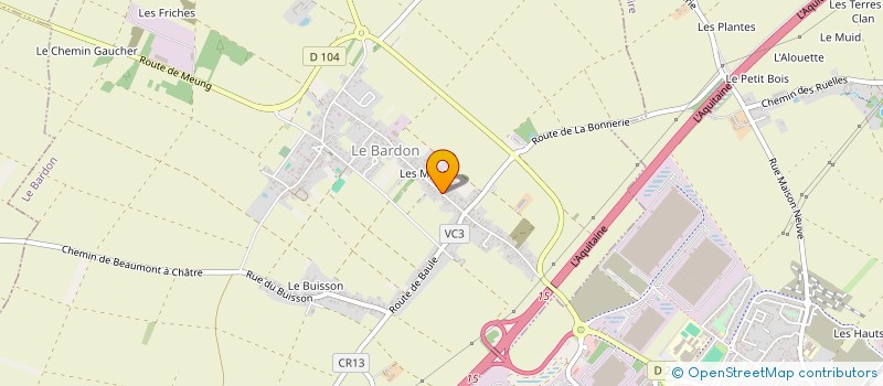 localisation de l'entreprise CEMER  LE BARDON