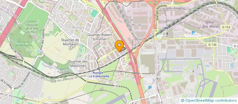 localisation de l'entreprise CEMEX BETONS ILE DE FRANCE à RUNGIS