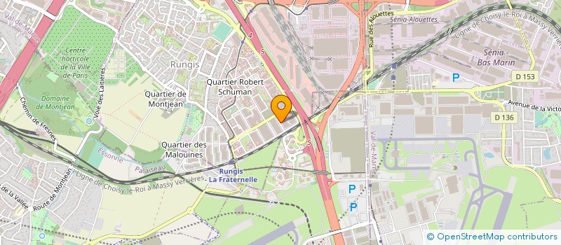localisation de l'entreprise CEMEX BETONS NORD OUEST à RUNGIS